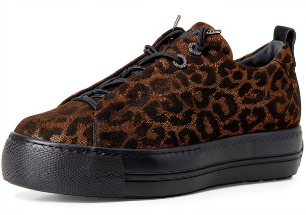 Paul Green Leo Bronze Glossy Mens Sneakers Elastic Laces-6