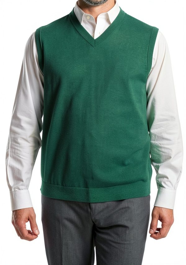 Men's Supima Cotton V-Neck Tank Shirt KMU300V Comfort Fit-1