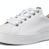 Paul Green Womens Sneakers Leather Lined White Almond Combo-0