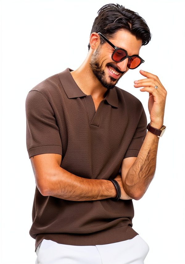 PJ PAUL JONES Mens Knit Polo Shirt Soft Comfortable Golf-1