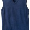 Men Supima Cotton V Neck Tank Shirt Fully Fashioned Fit-0