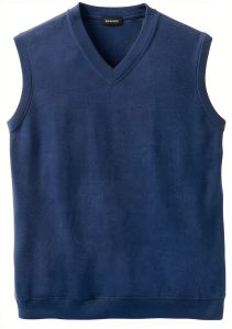 Men Supima Cotton V Neck Tank Shirt Fully Fashioned Fit-0