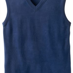 Men Supima Cotton V Neck Tank Shirt Fully Fashioned Fit-0