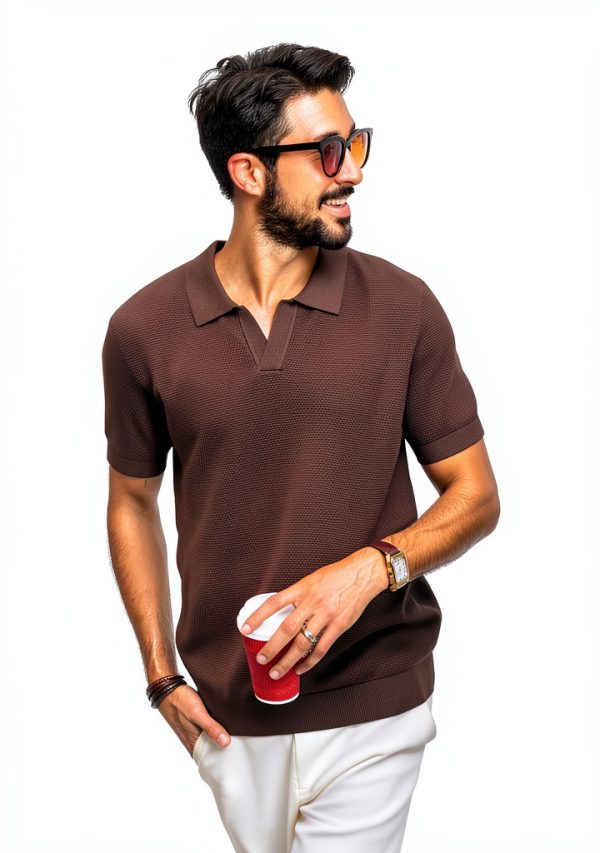 PJ PAUL JONES Mens Knit Polo Shirt Soft Comfortable Golf-2