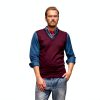 PJ Paul Jones Mens Wool Sweater Vest V-Neck Layering-1