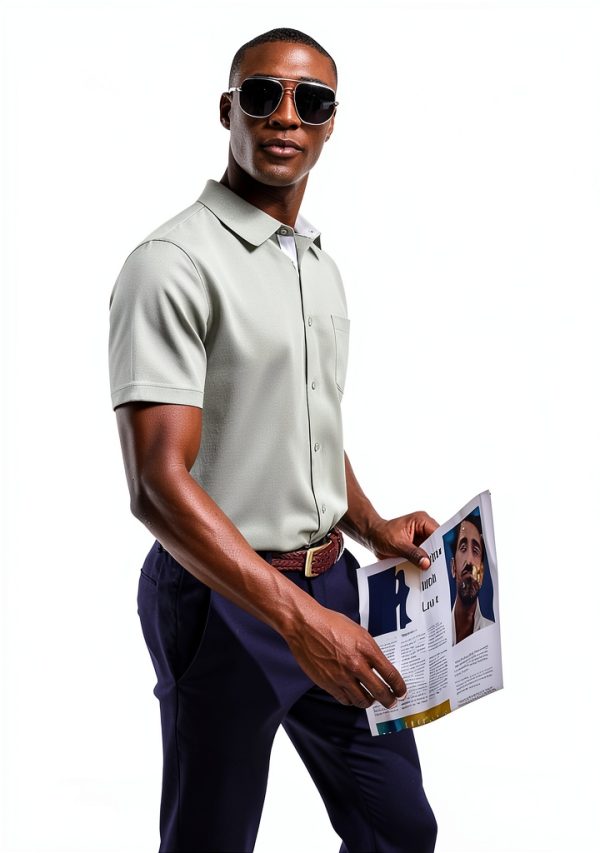 Mens Silk Button Down Shirt Premium Fabric Multiple Colors-3