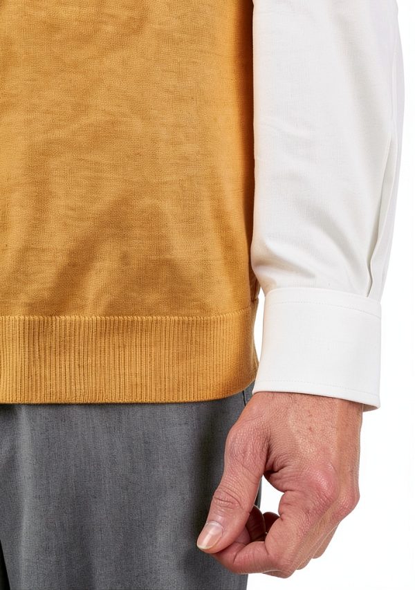 Men Supima Cotton V Neck Tank Shirt Fully Fashioned Fit-3