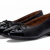 PAUL GREEN Womens Black Leather Lined Flats Size 10-0