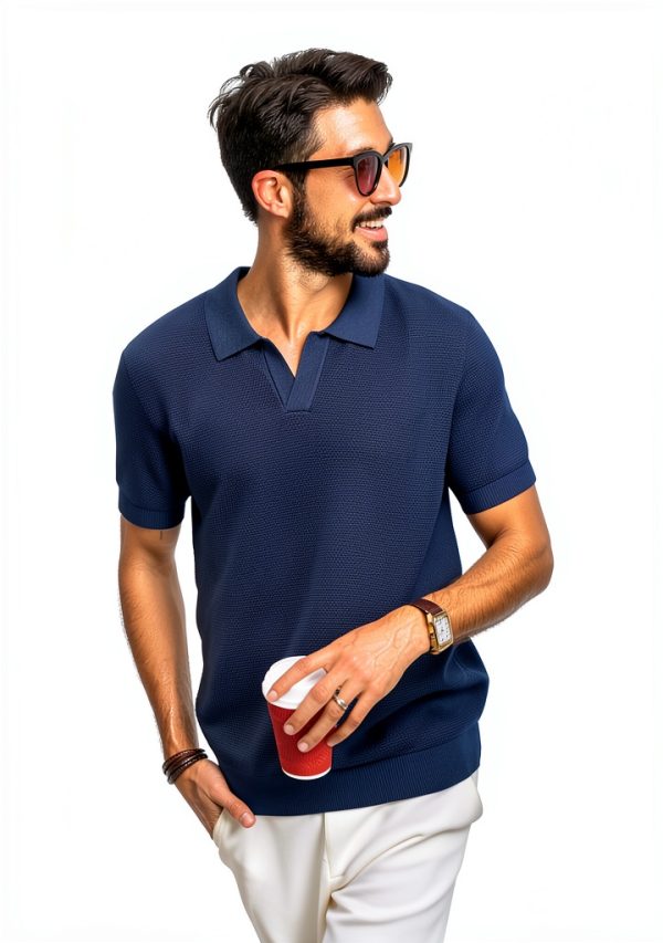 PJ PAUL JONES Mens Knit Polo Shirt Soft Comfortable Golf-2
