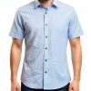 Mens Silk Button Down Shirt Premium Fabric Easy Care-5