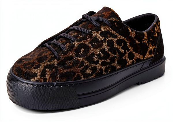 Paul Green Leo Bronze Glossy Mens Sneakers Elastic Laces-5