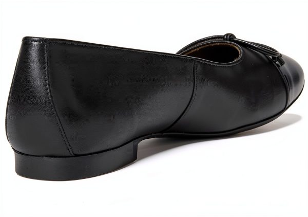 PAUL GREEN Womens Black Leather Lined Flats Size 10-4