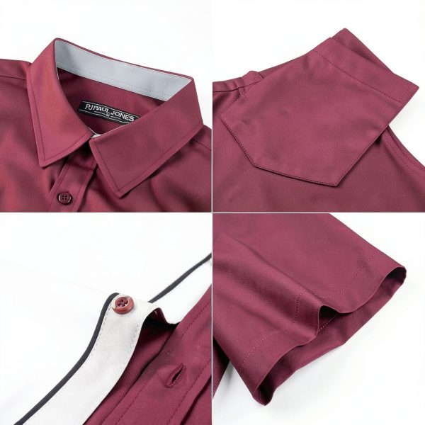 Mens Silk Button Down Shirt Premium Fabric Multiple Colors-6