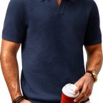 PJ PAUL JONES Mens Knit Polo Shirt Soft Comfortable Golf-0