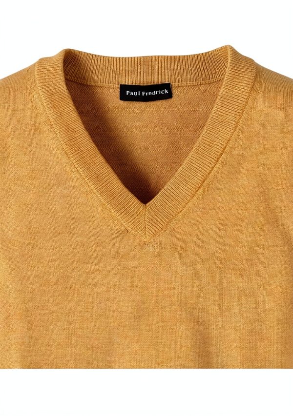 Men Supima Cotton V Neck Tank Shirt Fully Fashioned Fit-5