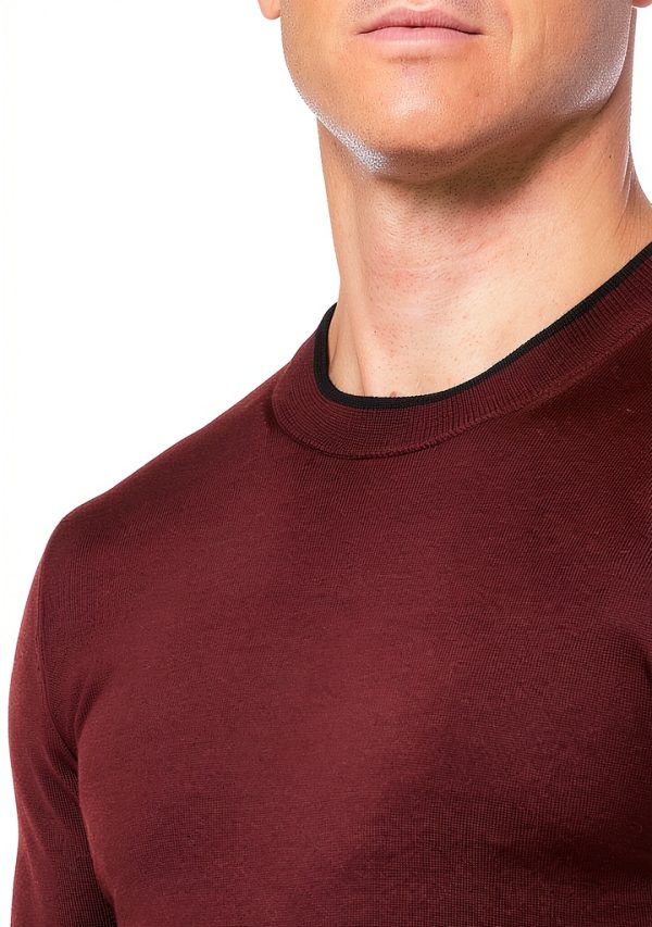 Mens Pullover Sweater PS Paul Smith Crew Neck Ribbed-2