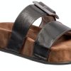 Paul Green Womens Gold Vegan Leather Sandals Size 7-3