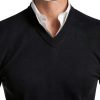 Men's Supima Cotton V-Neck Tank Shirt Fully Fashioned Fit-2