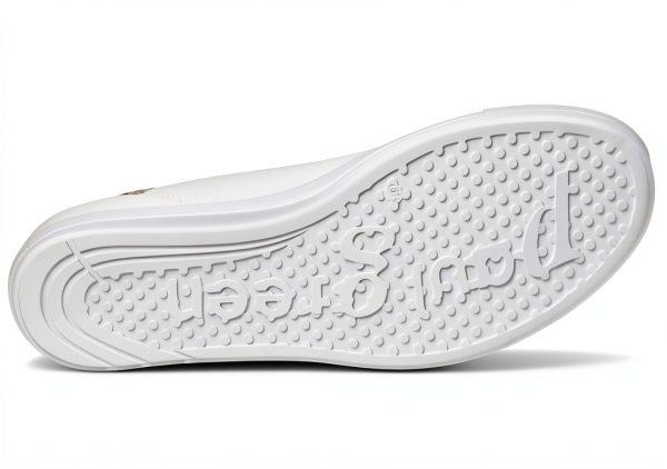 Paul Green Womens Sneakers Leather Lined White Almond Combo-2