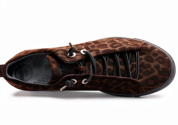 Paul Green Leo Bronze Glossy Mens Sneakers Elastic Laces-1