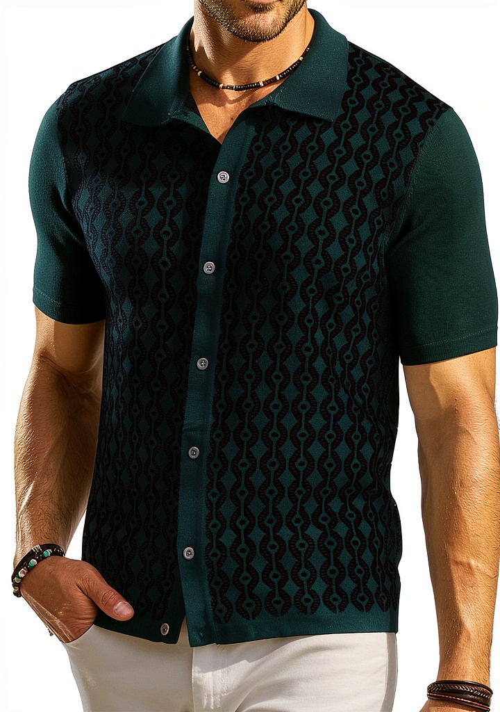 PJ Paul Jones polo shirt in multiple colors displayed on a mannequin