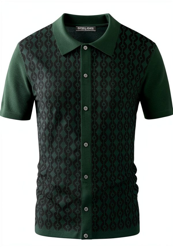 Mens Polo Shirt PJ Paul Jones Contrast Design Stretch Fit-4