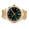 Paul Rich Mens Watch Green Dial Quartz Movement Gold Silver-5