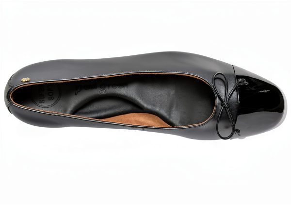 PAUL GREEN Womens Black Leather Lined Flats Size 10-1