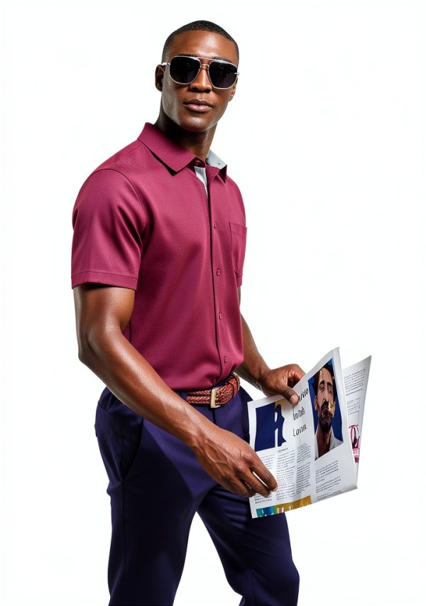 Mens Silk Button Down Shirt Premium Fabric Multiple Colors-3