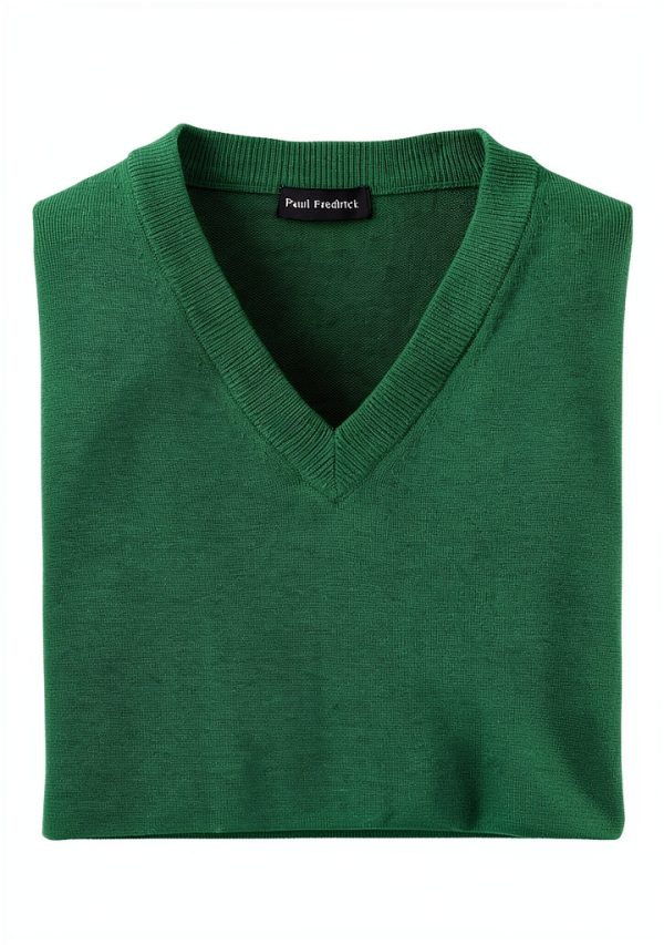 Men's Supima Cotton V-Neck Tank Shirt KMU300V Comfort Fit-5