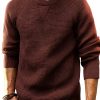 PJ Paul Jones Mens Waffle Sweater Soft Knit Crewneck-0