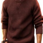 PJ Paul Jones Mens Waffle Sweater Soft Knit Crewneck-0