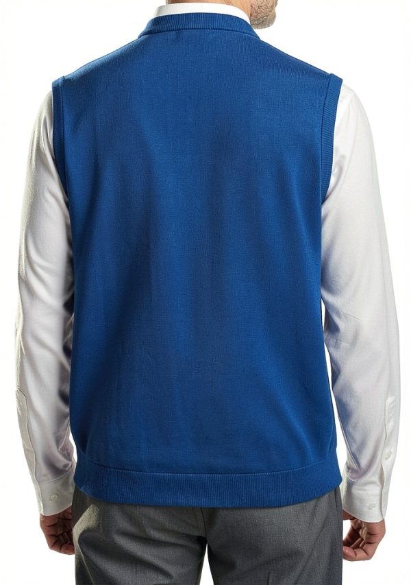 Men Supima Cotton V Neck Tank Shirt Fully Fashioned Fit-4