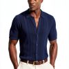 PJ Paul Jones Mens Knit Button Down Shirt Soft Stretch-4