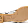 PAUL GREEN Womens Slide Sandals Leather Lined Aluminium-2