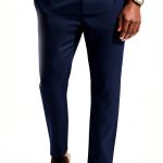 Mens Linen Pants Breathable Casual Elastic Waistband-0