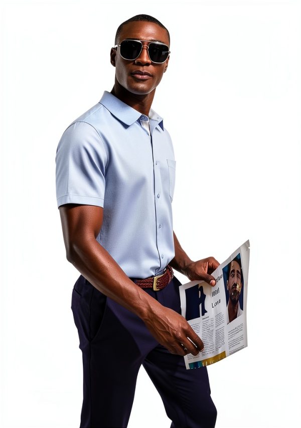 Mens Silk Button Down Shirt Premium Fabric Multiple Colors-3