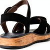 Paul Green Womens Black Suede Sandals Leather Lined-4