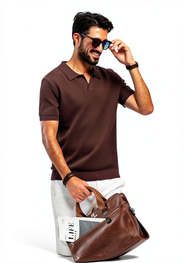 PJ PAUL JONES Mens Knit Polo Shirt Soft Comfortable Golf-3