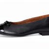 PAUL GREEN Womens Black Leather Lined Flats Size 10-3