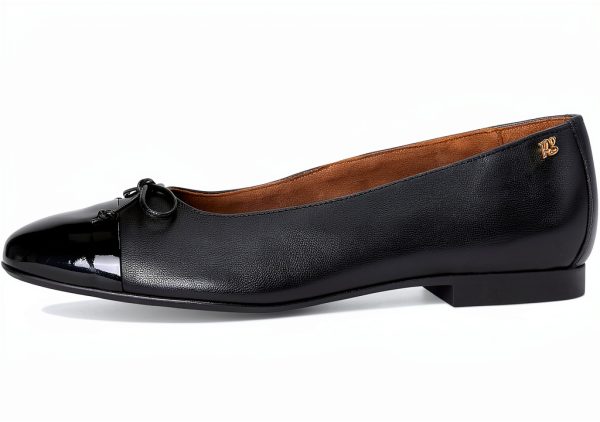 PAUL GREEN Womens Black Leather Lined Flats Size 10-3