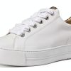 Paul Green Womens Sneakers Leather Lined White Almond Combo-6