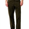 Mens Casual Pants Lightweight Stretch Twill Dark Green-0