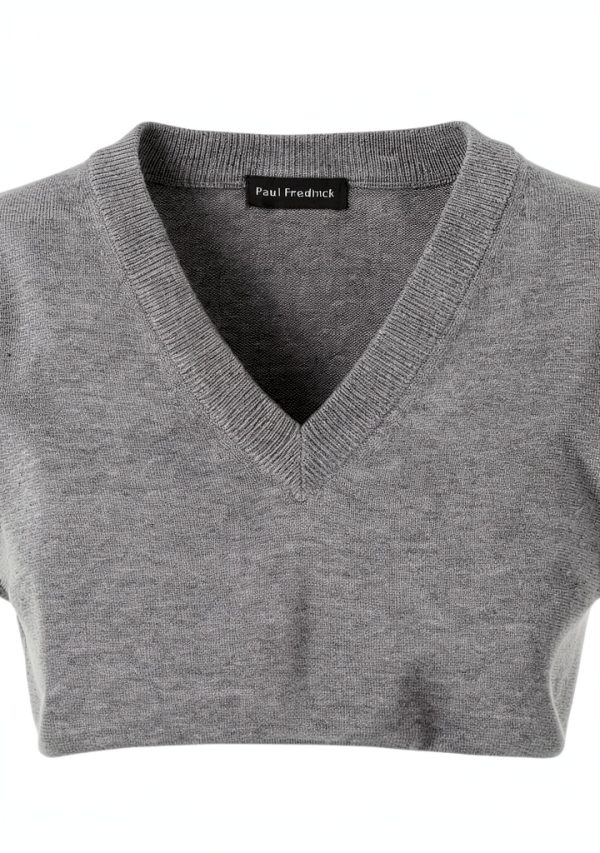 Supima Cotton Mens Tank Shirt V-Neck Pullover Fully-5