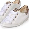 Paul Green Womens Sneakers Leather Lined White Almond Combo-5