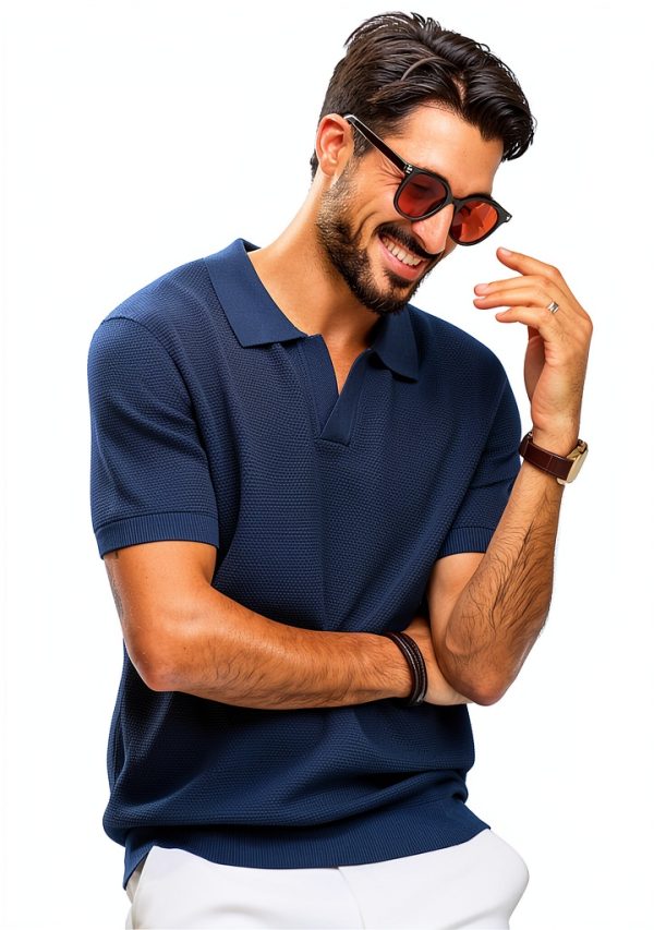 PJ PAUL JONES Mens Knit Polo Shirt Soft Comfortable Golf-1
