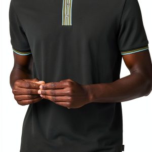 Mens Polo Shirt Paul Smith Organic Cotton Broad Stripe Zebra-0