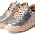 Paul Green Womens Leather Shoes Comfortable Footbed Silver-0