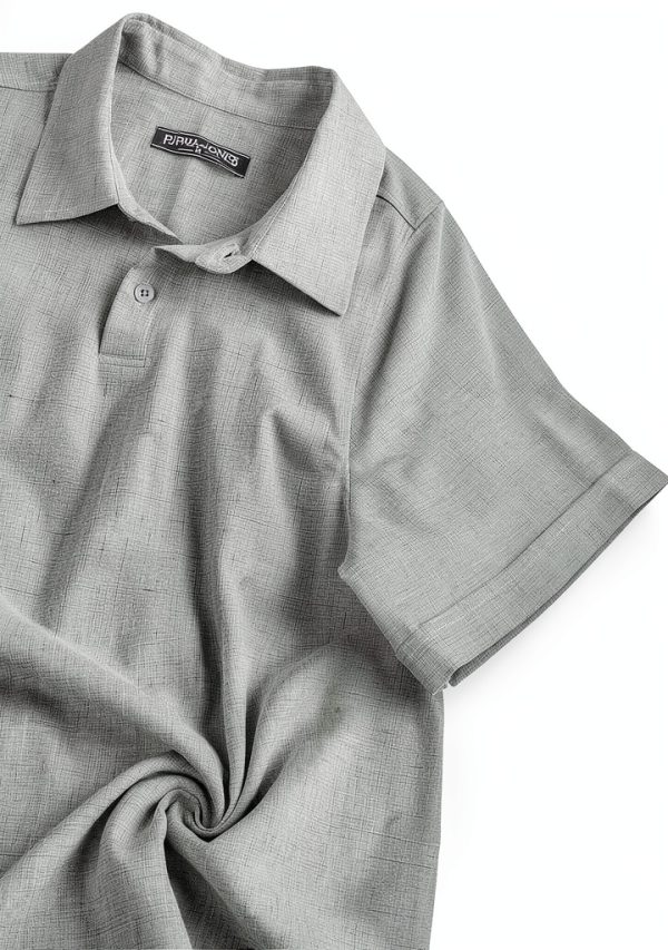 Mens Button Down Shirt Premium Fabric Classic Collar Design-4