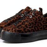 Paul Green Leo Bronze Glossy Mens Sneakers Elastic Laces-0